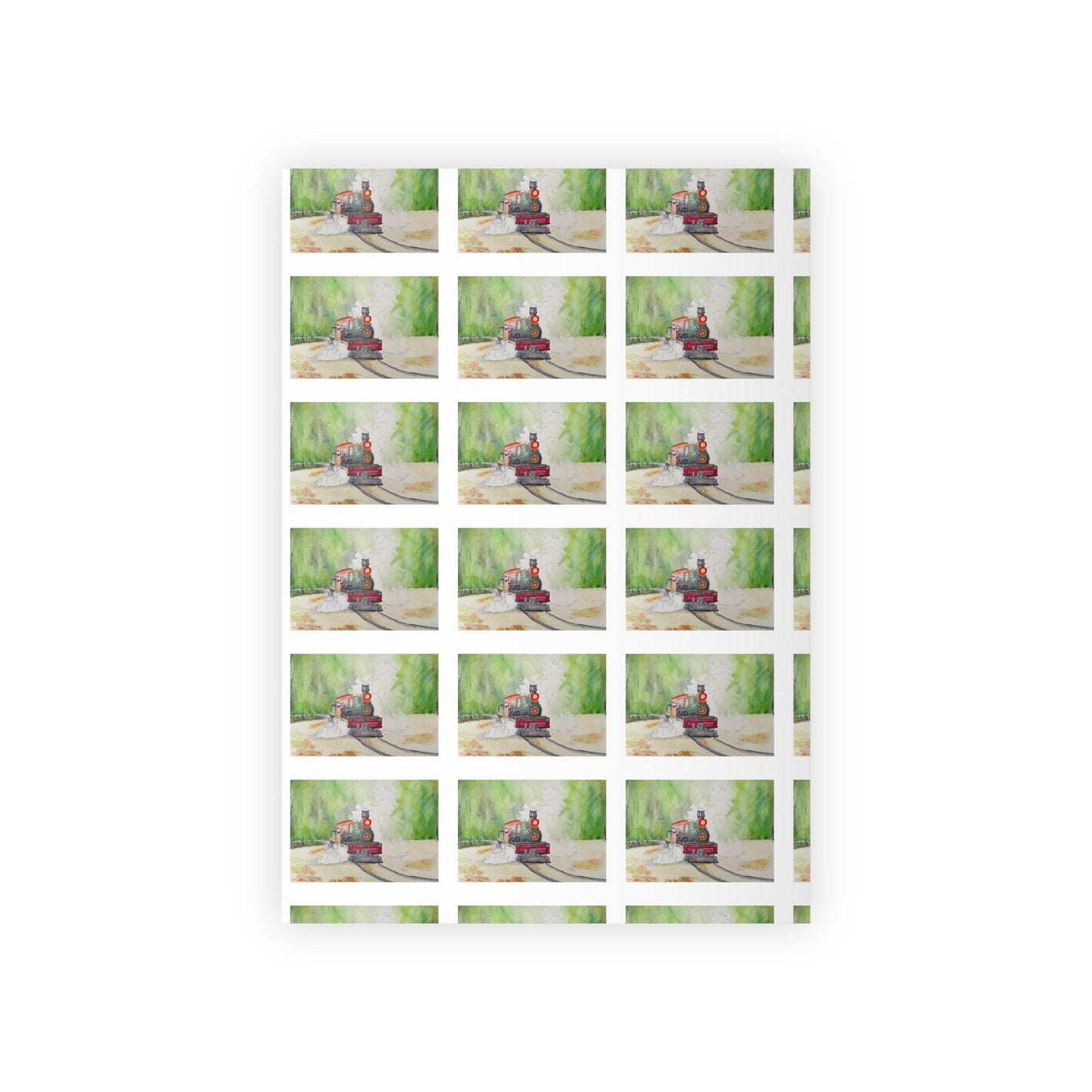 Steam engine Gift Wrapping Paper Rolls, 1pc