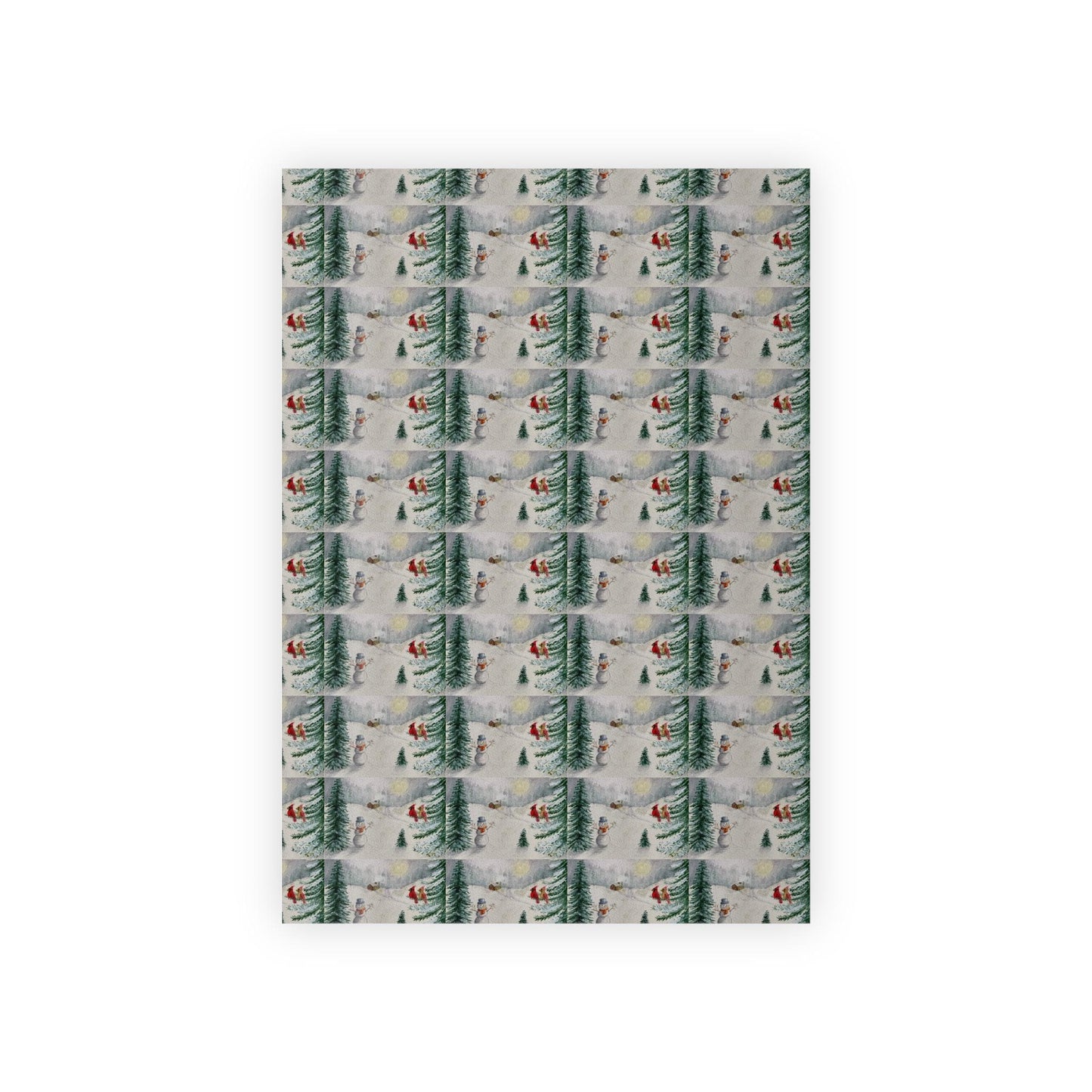 Snowman and cardinals Gift Wrapping Paper Rolls, 1pc