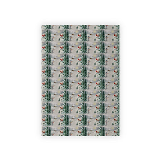 Snowman and cardinals Gift Wrapping Paper Rolls, 1pc
